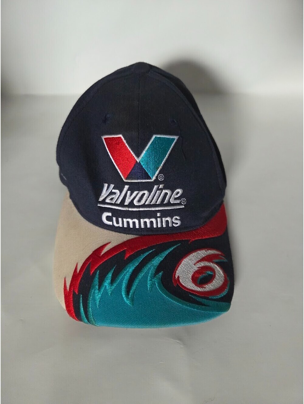 Valvoline Cummins Racing Cap Multicolor Embroidered Logo Adjustable Strapback